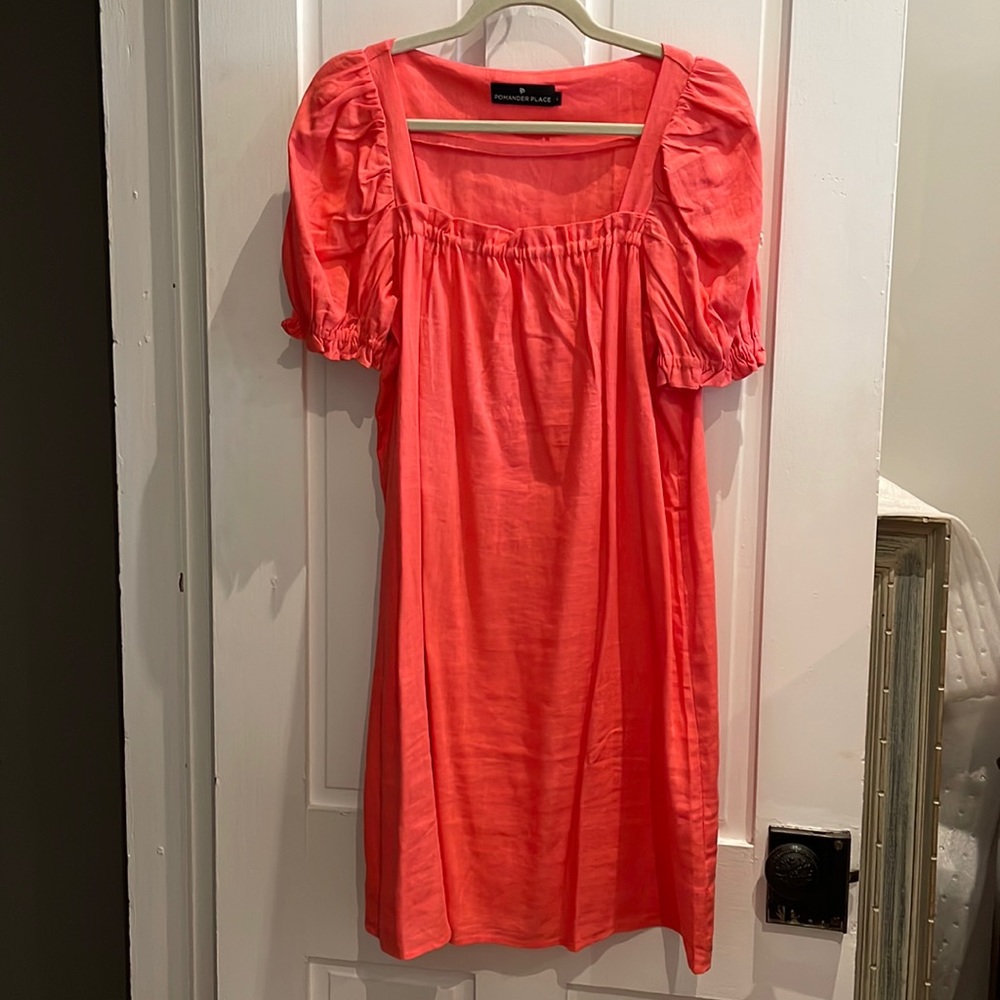 Pomander Place womens dress- coral NWOT Sz L